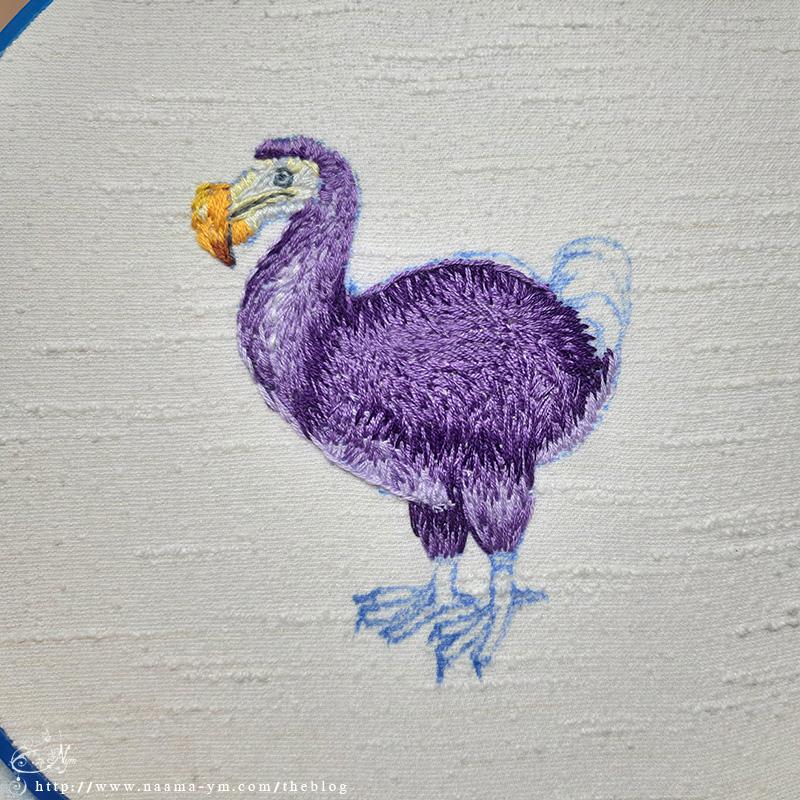 the dodo with beak and facial details