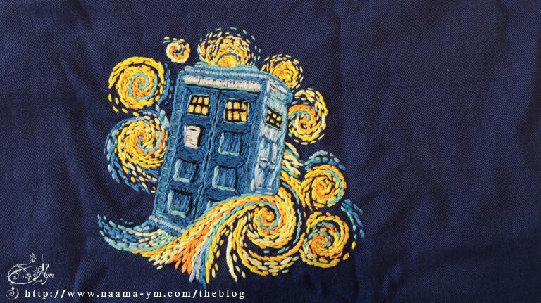 רקמה טארדיס בסגנון ואן גוך